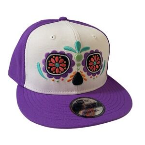 New Era Corpus Christi Hooks COPA White/Purple Adustable 9FIFTY Snapback Hat OS